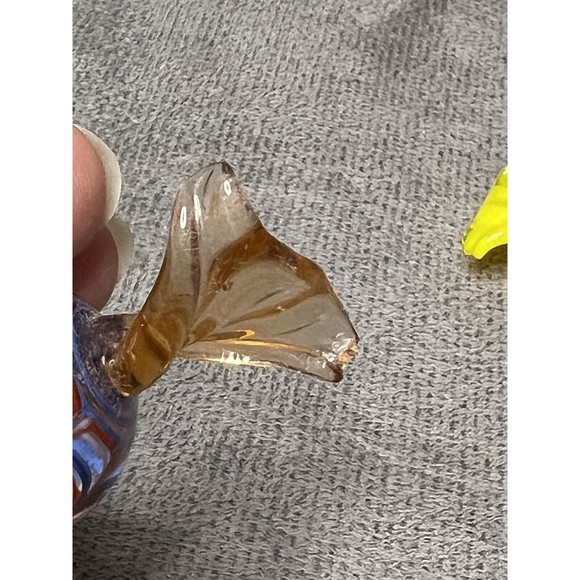 Vintage Murano Style Blown Glass Wrapped Art Glass Candy Pieces Lot of 5 2” - Picture 5 of 10